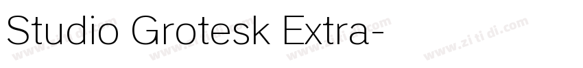 Studio Grotesk Extra字体转换